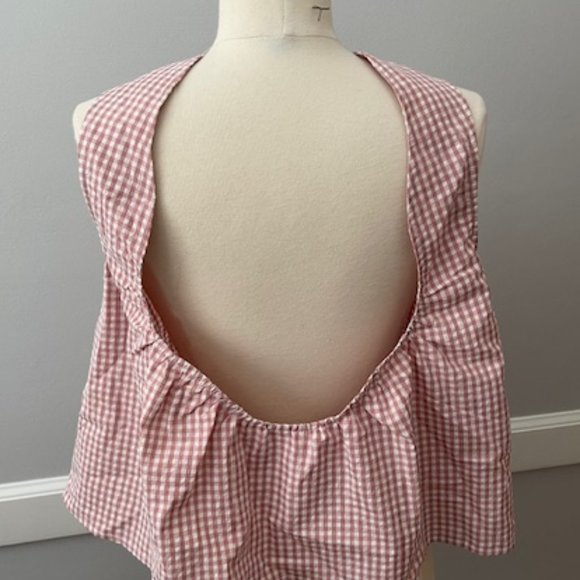 Gingham Patterned, Flowy Top - Picture 2 of 3